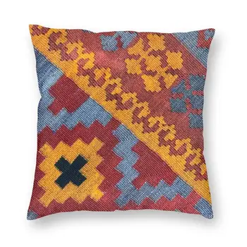 Vintage Dekoratif Kilim Navaho Örgü Dokuma Aztek Tekstil minder örtüsü Ev Dekor Bohemian Çiçek Atmak Yastık Kılıfı için Kanepe